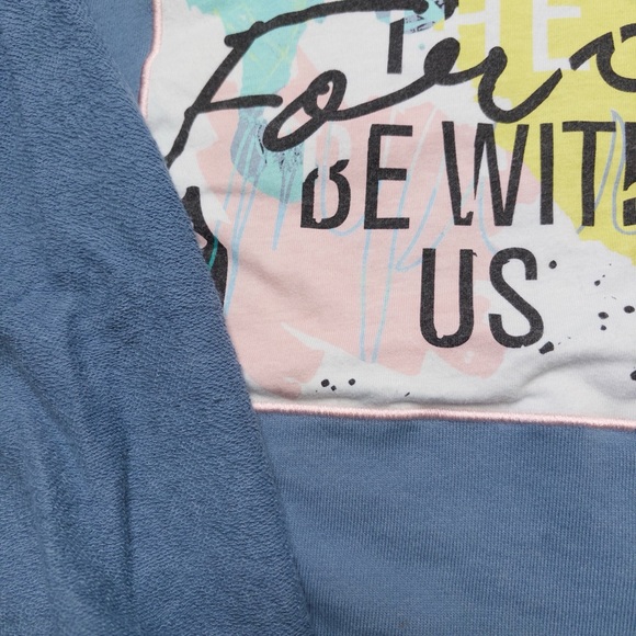 Disney Parks Star Wars Galaxy’s Edge Cropped Light Sweatshirt Women’s XL - Picture 3 of 10